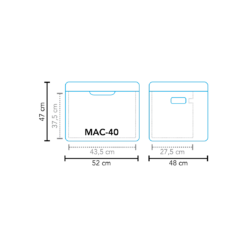 Mestic MAC-40 3 Way Camping Fridge -Vango || Kampa || Outwell Shop 100 1503620