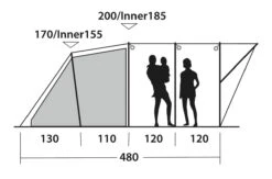 Outwell Lawndale 500 Tent 6 Outwell Lawndale 500 Tent -Vango || Kampa || Outwell Shop 111163 lawndale 500 drawing other4