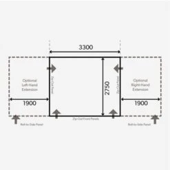 Dometic Club AIR Pro 330 S Awning 2022 11 Dometic Club AIR Pro 330 S Awning 2022 -Vango || Kampa || Outwell Shop 9120001115 dometic club air pro 330 s caravan awning floorplan