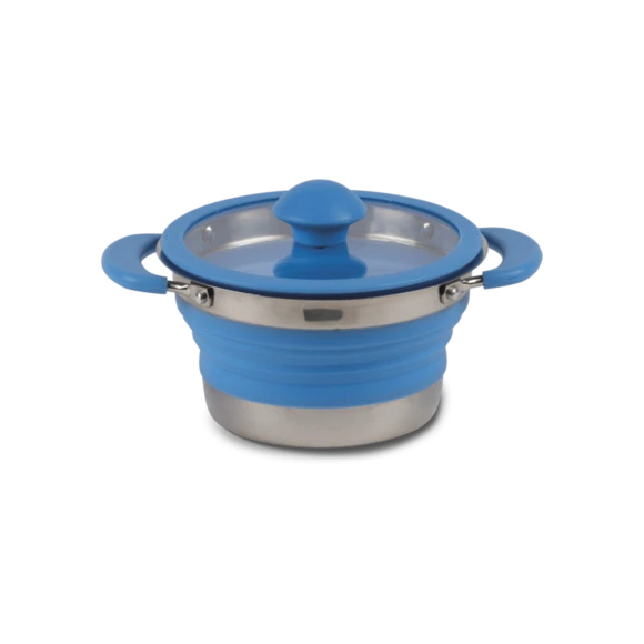 Kampa Collapsible Saucepan 1LTR (Blue) 1 Kampa Collapsible Saucepan 1LTR (Blue)