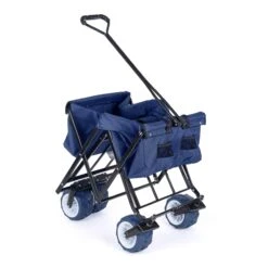 Yello Folding Beach Trolley -Vango || Kampa || Outwell Shop BGG1675 yello foldable trolley blue detail 04 copy