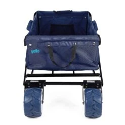 Yello Folding Beach Trolley -Vango || Kampa || Outwell Shop BGG1675 yello foldable trolley blue front copy