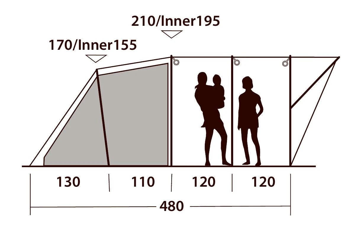 Outwell Lawndale 600 Tent 3 Outwell Lawndale 600 Tent - Image 3