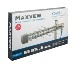Maxview Mobile TV Aerial Kit – 20 Element Log -Vango || Kampa || Outwell Shop Hero MXL053 PACKAGING Image