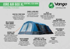 Vango Joro Air 600XL Sentinel Eco Dura Tent -Vango || Kampa || Outwell Shop Joro Air 600XL SED small