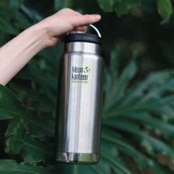 Klean Kanteen Insulated TK Wide With Café Cap 473ml - Black 11 Klean Kanteen Insulated TK Wide With Café Cap 473ml - Black -Vango || Kampa || Outwell Shop K32TKWSSL BS 32oz bottle insulated hand trees lifestyle