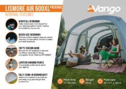 Vango Lismore Air 600XL Tent Package 18 Vango Lismore Air 600XL Tent Package -Vango || Kampa || Outwell Shop Lismore Air 600XL Package2
