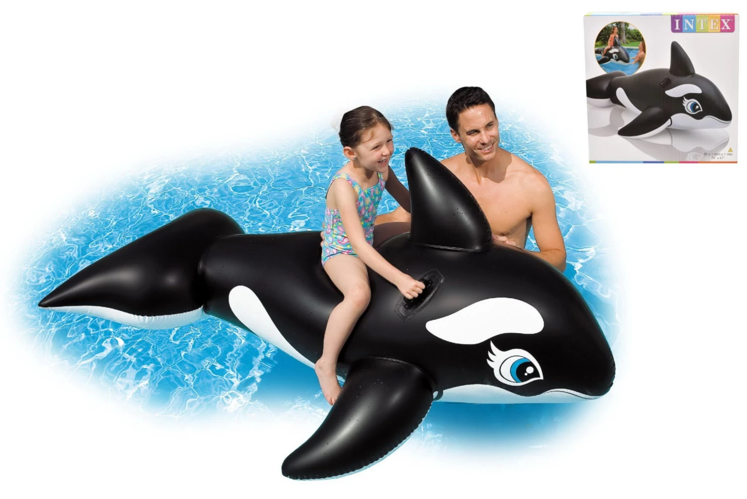 Intex Inflatable Whale Ride On Beach Toy 1 Intex Inflatable Whale Ride On Beach Toy