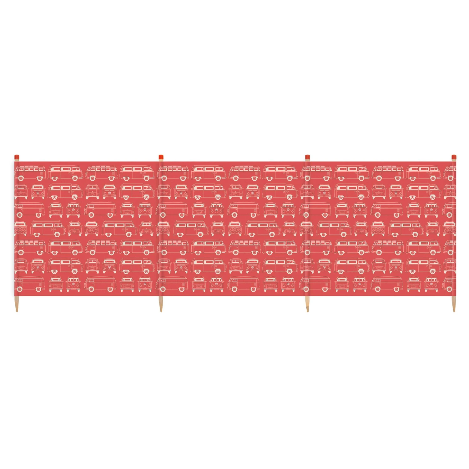 VW Yello 4 Pole Windbreak (RED) 1 VW Yello 4 Pole Windbreak (RED)