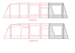 Outdoor Revolution Airedale 6S /6SE Front Porch Extension -Vango || Kampa || Outwell Shop airedale 6s se front porch extension fp 3