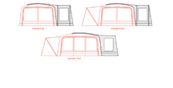 Outdoor Revolution Airedale Side Porch Awning -Vango || Kampa || Outwell Shop airedale side porch floorplan 3