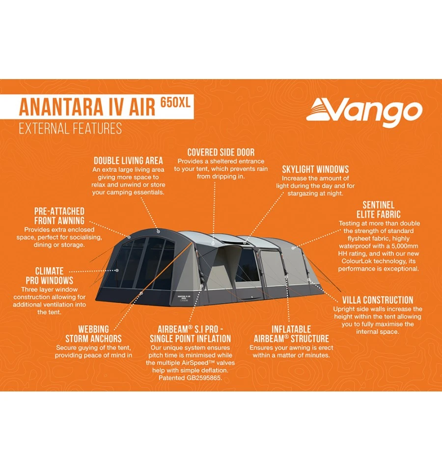 Vango Anantara IV Air 650XL Tent 4 Vango Anantara IV Air 650XL Tent - Image 4