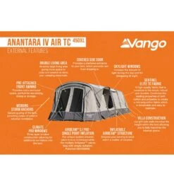 Vango Anantara Air TC 450XL Tent -Vango || Kampa || Outwell Shop anantara iv air tc 450xl 3