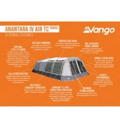Vango Anantara IV Air TC 650XL Tent -Vango || Kampa || Outwell Shop anantara iv air tc 650xl 3