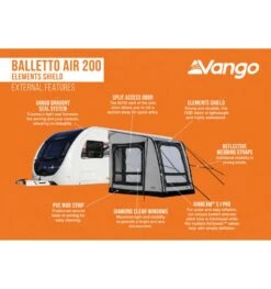 Vango Balletto Air 200 Caravan Awning -Vango || Kampa || Outwell Shop balletto air 200 elements shield 3