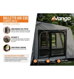 Vango Balletto 330 Air Awning Elements Shield -Vango || Kampa || Outwell Shop balletto air 330 elements shield 1