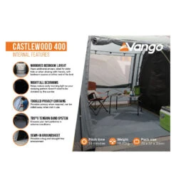 Vango Castlewood 400 Tent Package -Vango || Kampa || Outwell Shop castlewood 400 package 3