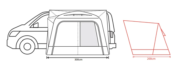 Outdoor Revolution Cayman Air Low Drive Away Awning 4 Outdoor Revolution Cayman Air Low Drive Away Awning - Image 4