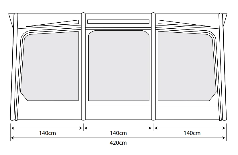 Outdoor Revolution Eclipse Pro 420 Caravan Awning 2 Outdoor Revolution Eclipse Pro 420 Caravan Awning - Image 2