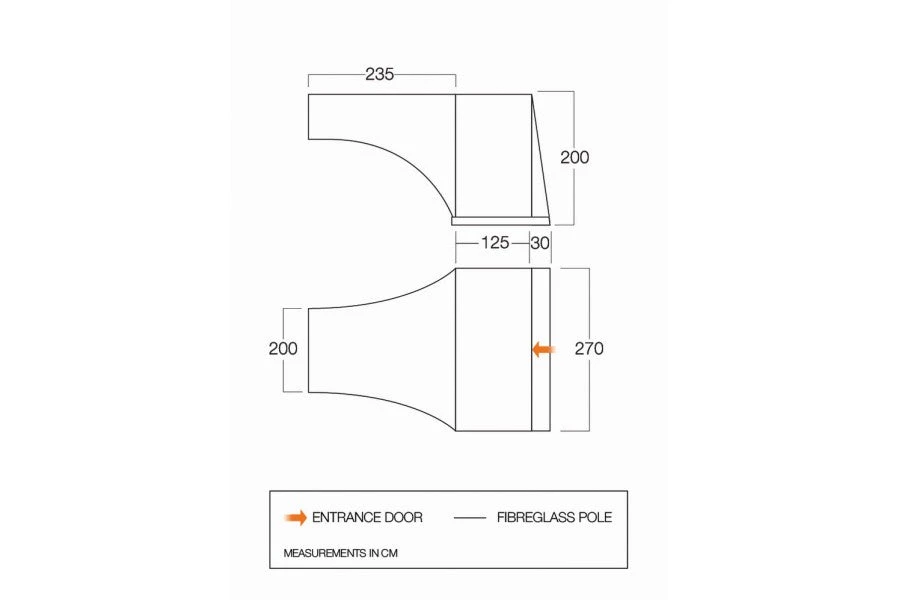 Vango Experience Side Awning - SentAct - TA003 2 Vango Experience Side Awning - SentAct - TA003 - Image 2