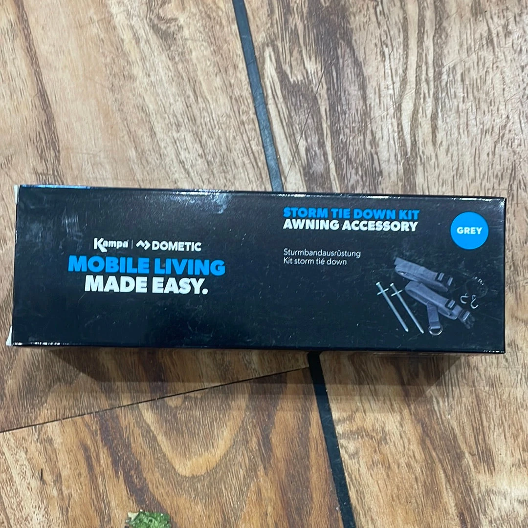 Kampa / Dometic Storm Tie Down Kit - Grey 1 Kampa / Dometic Storm Tie Down Kit - Grey