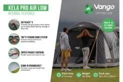 Vango Kela Pro Air Low Drive Away Awning -Vango || Kampa || Outwell Shop kela pro air low 2