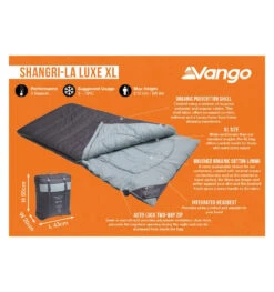 Vango Shangri-La Luxe XL Single Sleeping Bag -Vango || Kampa || Outwell Shop shangri la luxe xl 4