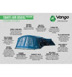 Vango Tahiiti 850XL Airbeam Tent 2023 -Vango || Kampa || Outwell Shop tahiti air 850xl 2