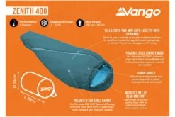 Vango Zenith 400 Sleeping Bag -Vango || Kampa || Outwell Shop zenith 400 2